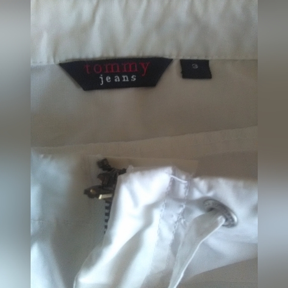 VINTAGE PLASTIC SKIRT TOMMY HILFIGER SZ.3 (IT IS A TOPIC) SEXY SKIRT WAS SM THEN - Picture 2 of 7